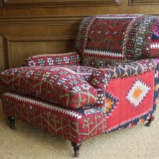 Semi-Antique Kilim Lansdown Chair